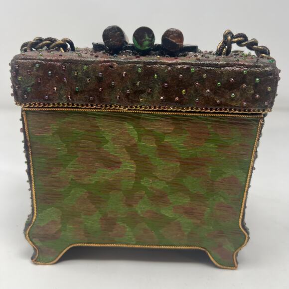 Mary Frances, Wine Themed Crossbody bag with Chain strap and intricate detail - Picture 8 of 13